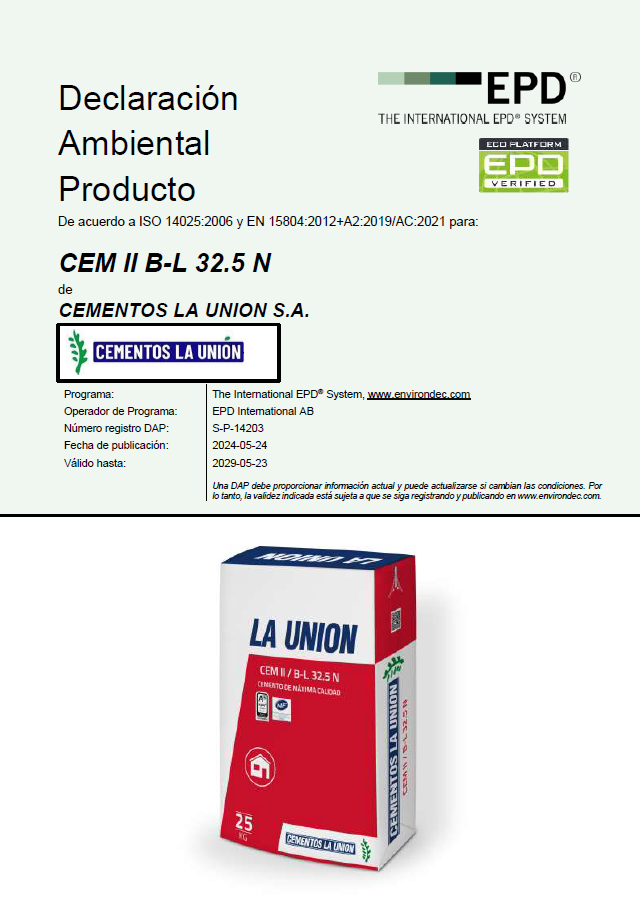 Certificaciones CEMENTOS LA UNION